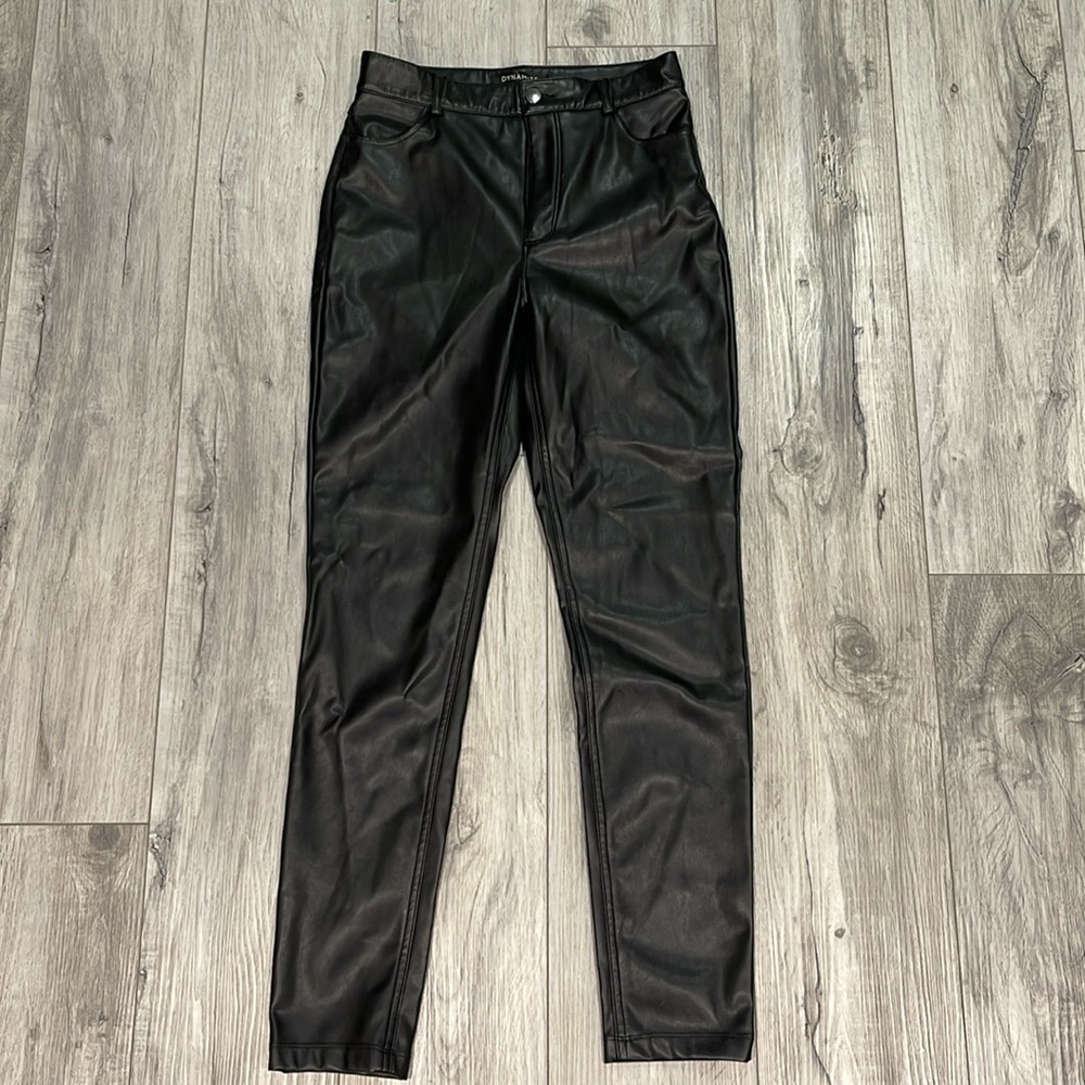 Dynamite Black Leather Pants Size 2